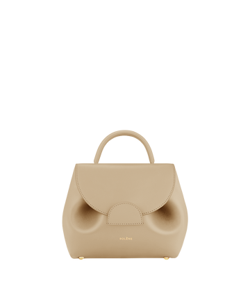 Polène Numéro Un Nano Smooth Calf Leather Top Handle Bag - Sand