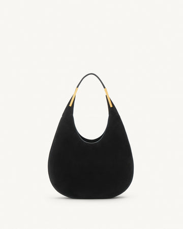 Savette Small Florence Suede Hobo Bag - Black