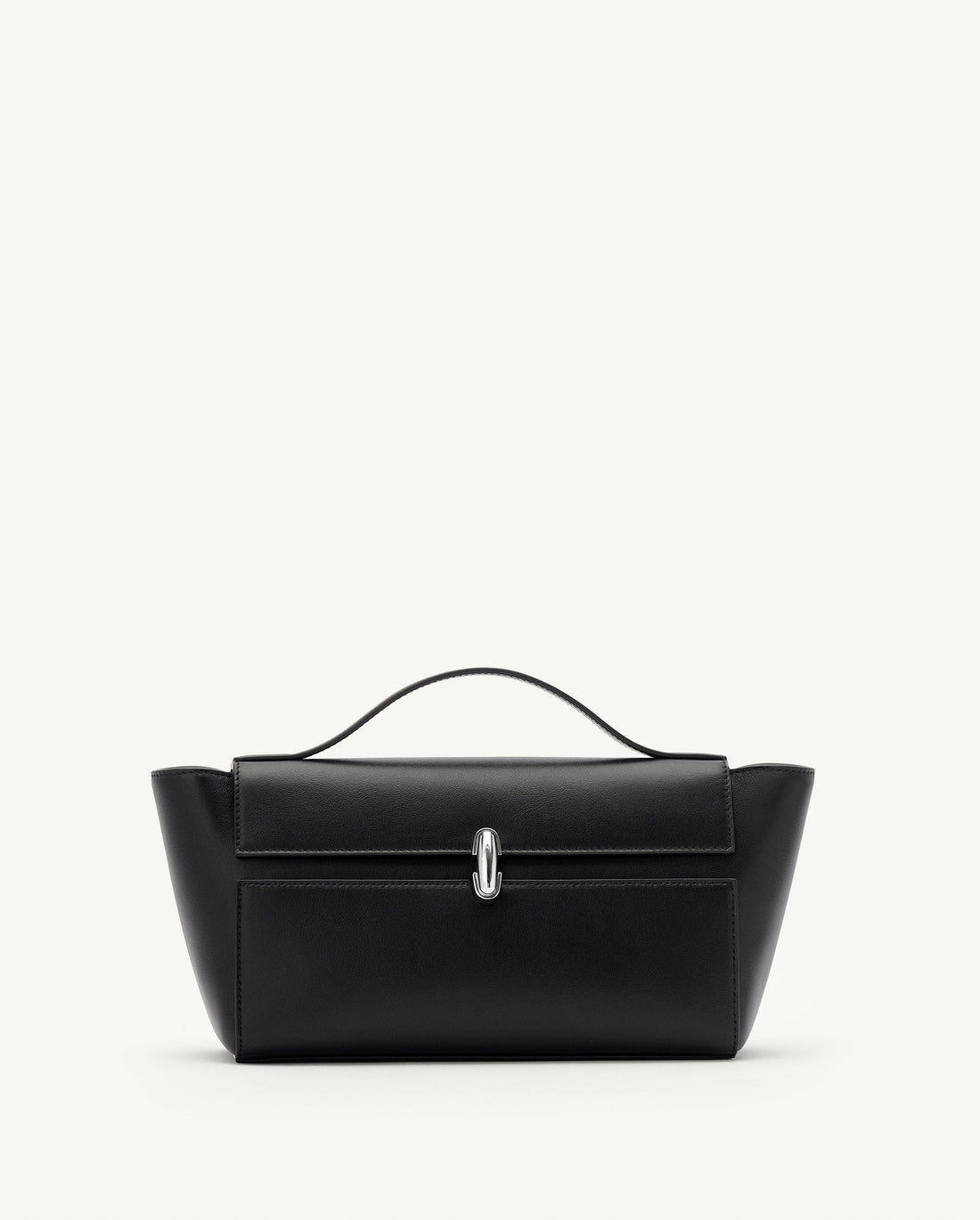 Savette Symmetry Trapeze Leather Pochette - Black