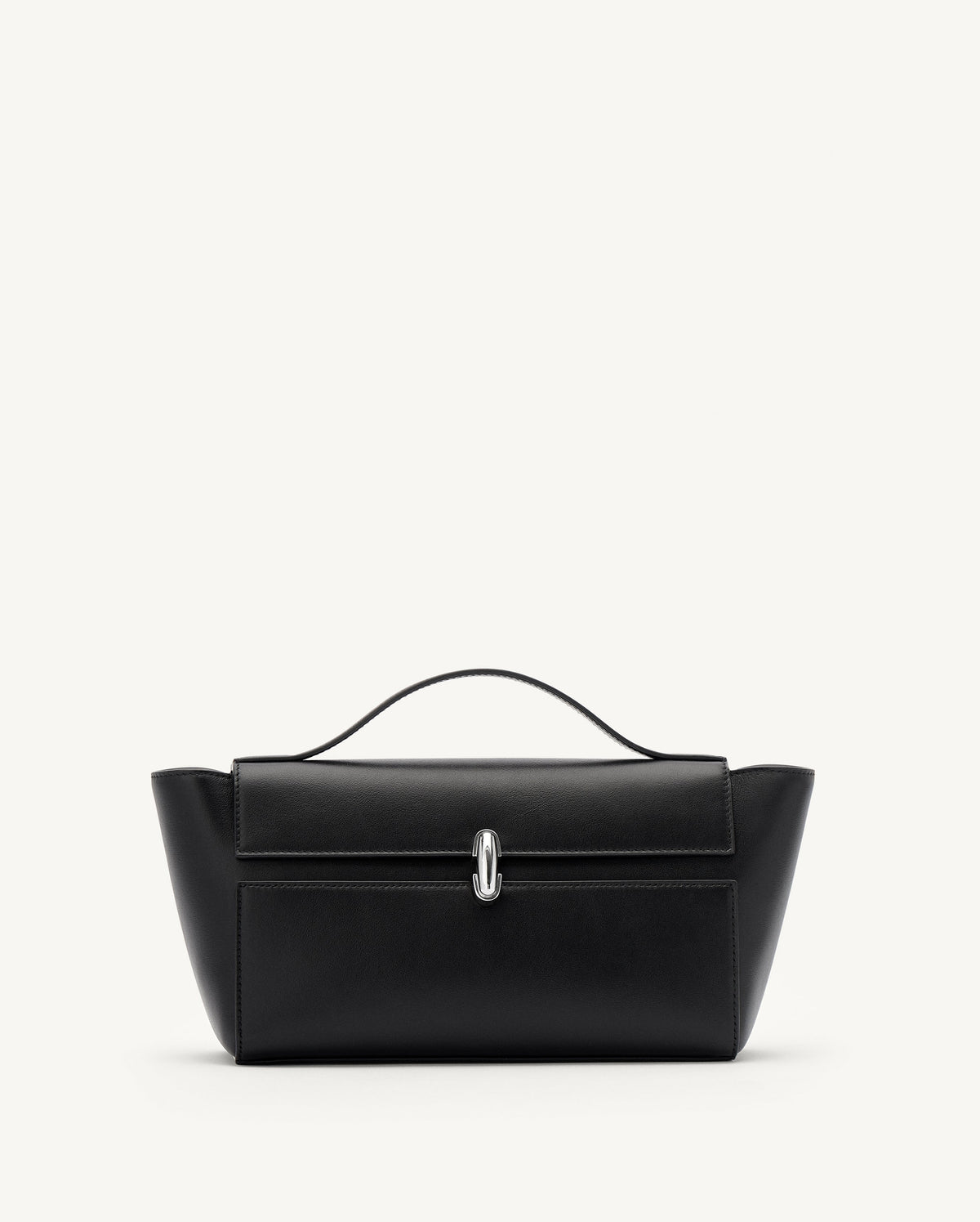 Savette Symmetry Trapeze Leather Pochette - Black