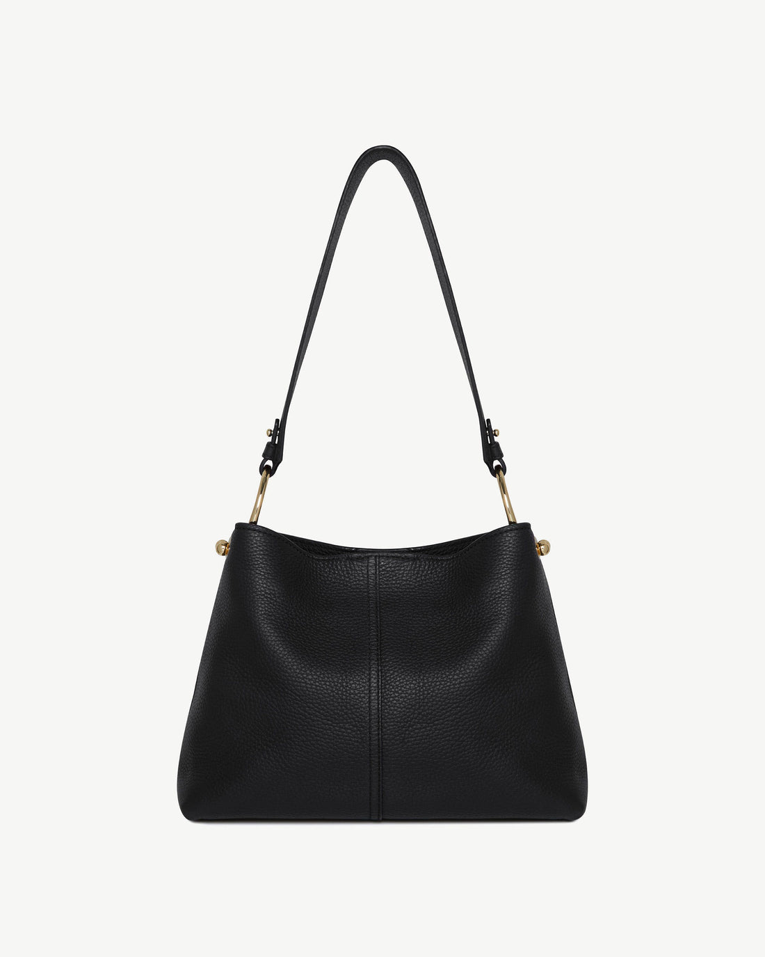 Strathberry Lana Hobo Grained Calf Leather Bag - Black
