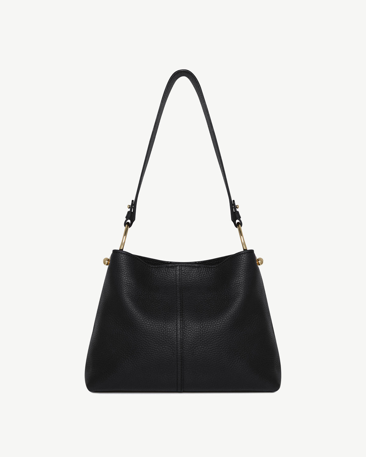 Strathberry Lana Hobo Grained Calf Leather Bag - Black
