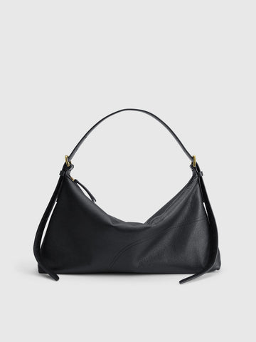 ATP Atelier Castellare Grained Leather Shoulder Bag - Black