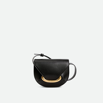 Wandler Veneto Crossbody Small in Italian calf leather - Black