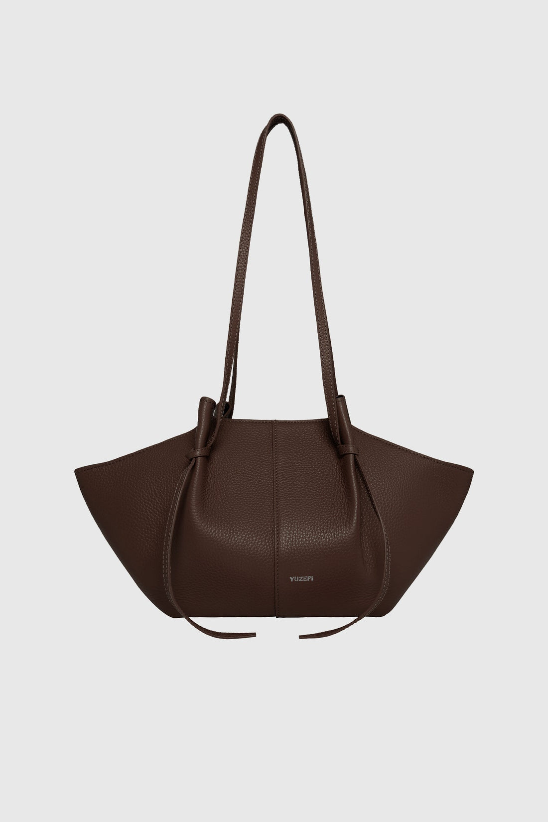 Yuzefi Mochi Tote in pebble-grained bovine leather - Espresso