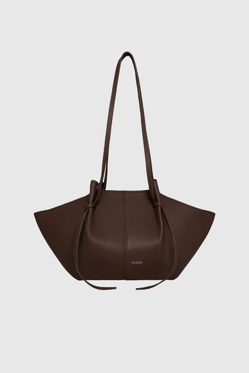 Yuzefi Mochi Tote in pebble-grained bovine leather - Espresso