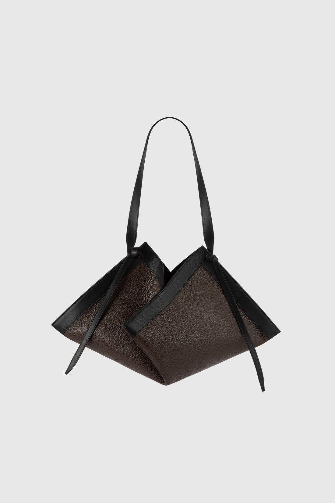 Yuzefi Wonton Tote in pebble-grained bovine leather - Espresso