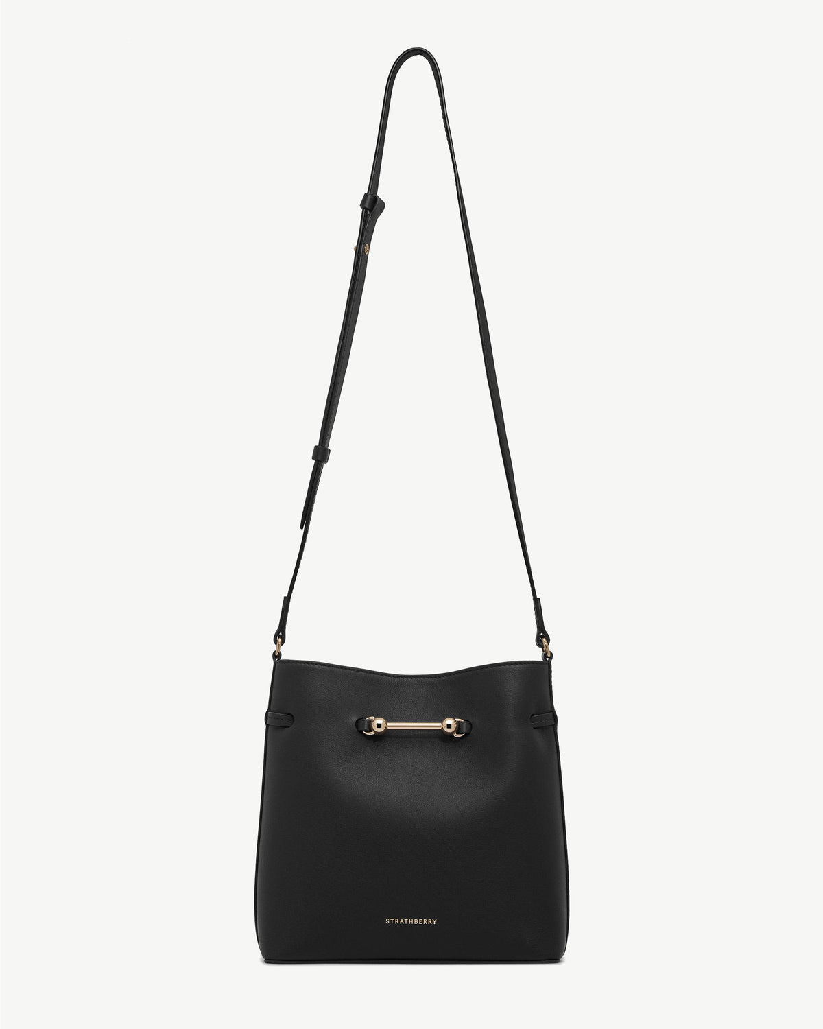 Strathberry Corda Bucket Smooth Calf Leather Bag - Black