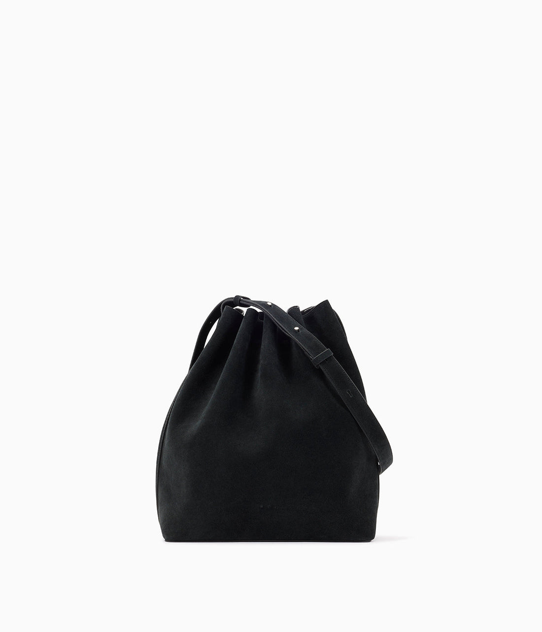 Aesther Ekme Marin Supple Large Suede Bucket Bag - Black