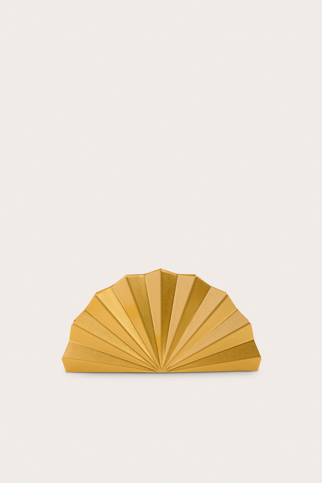 Cult Gaia Esme Clutch in plated metal - Antique Brass