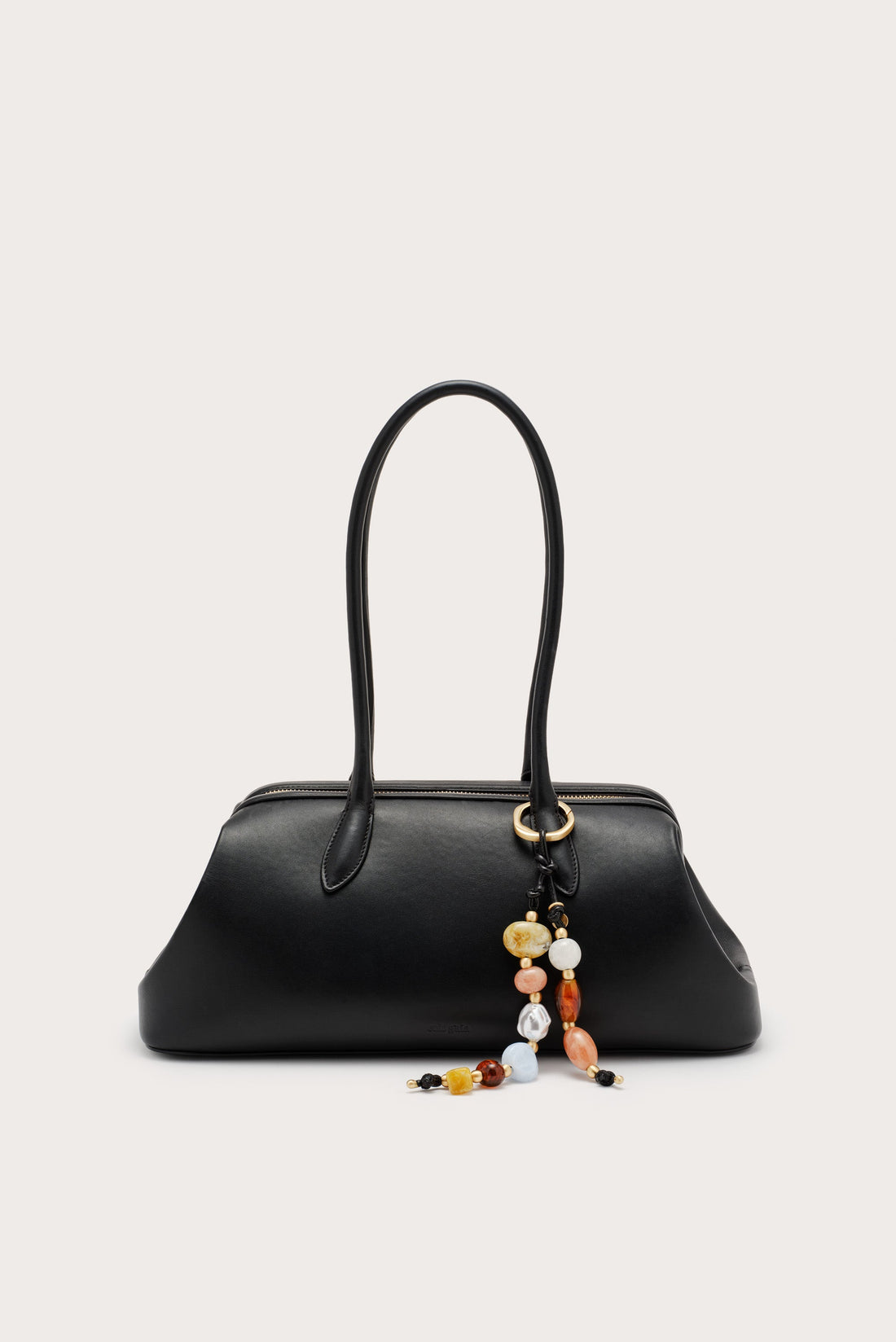 Cult Gaia Raia Satchel in smooth leather - Black