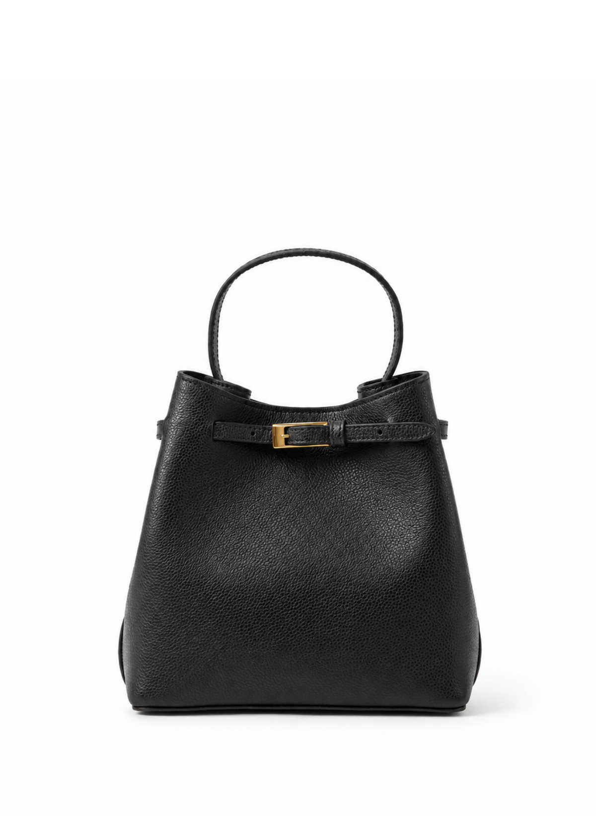 Elleme Belt Bag Small Pebbled Leather Tote - Black