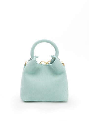 Elleme Madeleine Suede Crossbody Bag - Turquoise