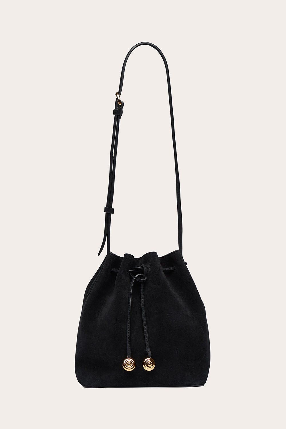 Liffner Charm Bucket Small Suede - Black