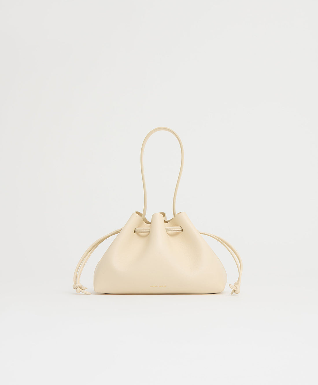 Mansur Gavriel Drawstring Pouchette in Italian leather - Jasmine